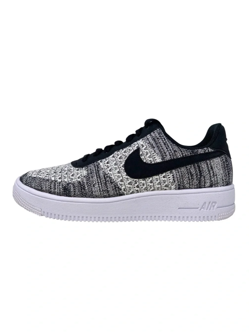 Nike Air Force 1 Flyknit 2.0 Shoes Black White Pure Platinum Men's sizes New